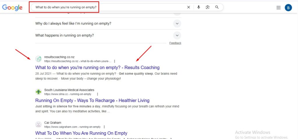 Keyword research