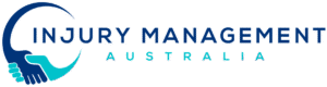 Injury Management Australia logo showing handshake icon representing support and rehabilitation services
