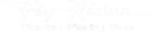 Fly-Rides Austin Party Bus logo - Luxury group transportation services in Austin, Texas.