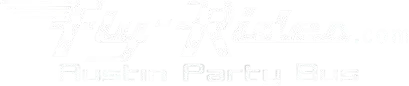 Fly-Rides Austin Party Bus logo - Luxury group transportation services in Austin, Texas.